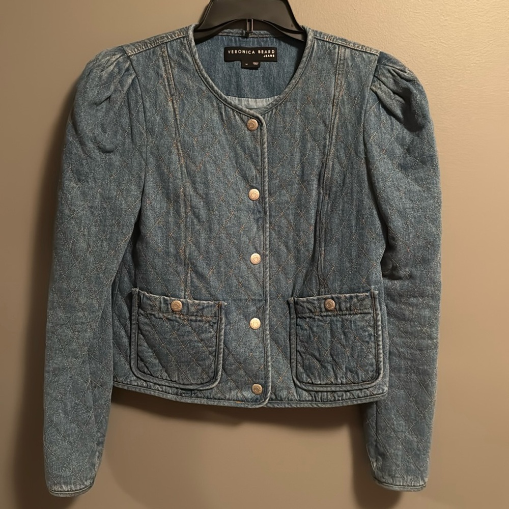 Veronica Beard quilted denim jacket